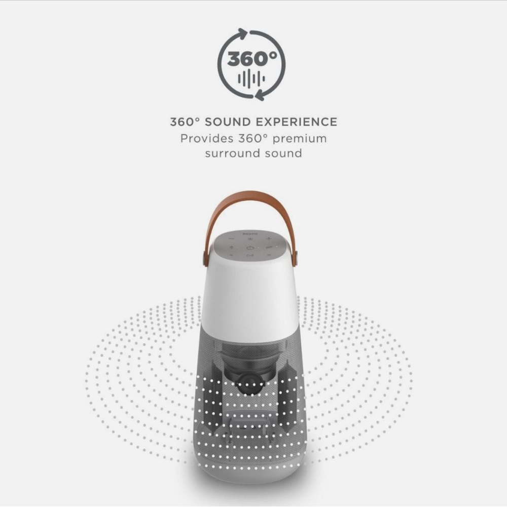 ION Bright Max 360° Bluetooth Speaker, LED Lighting, Multi-Sync, Ambient Sounds - Picture 4 of 9